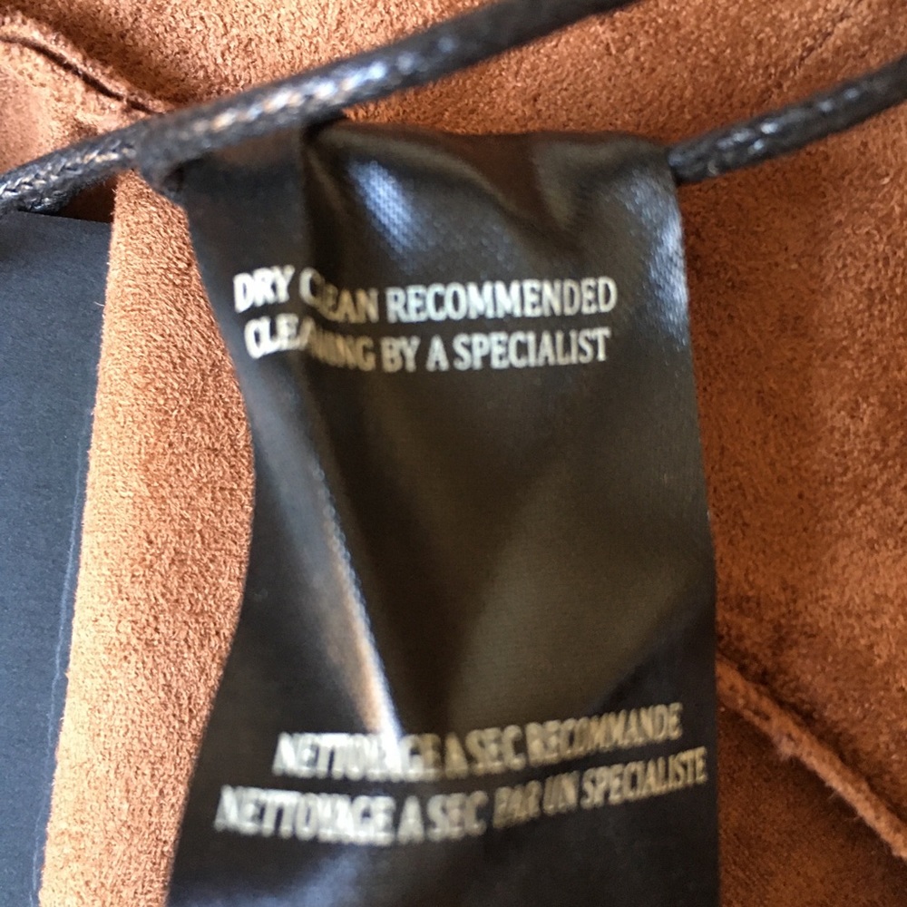 Blank NYC Coco Faux Suede Belted Trench Coat Small - Picture 14 of 14